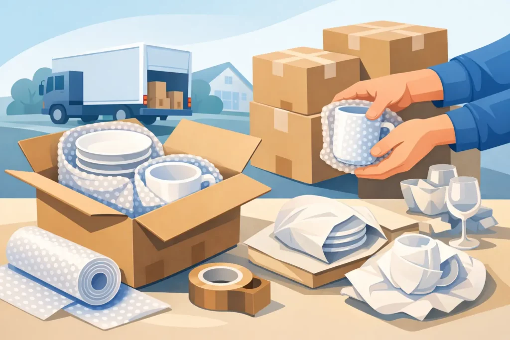 Best Way to Pack Dishes Without Breakage