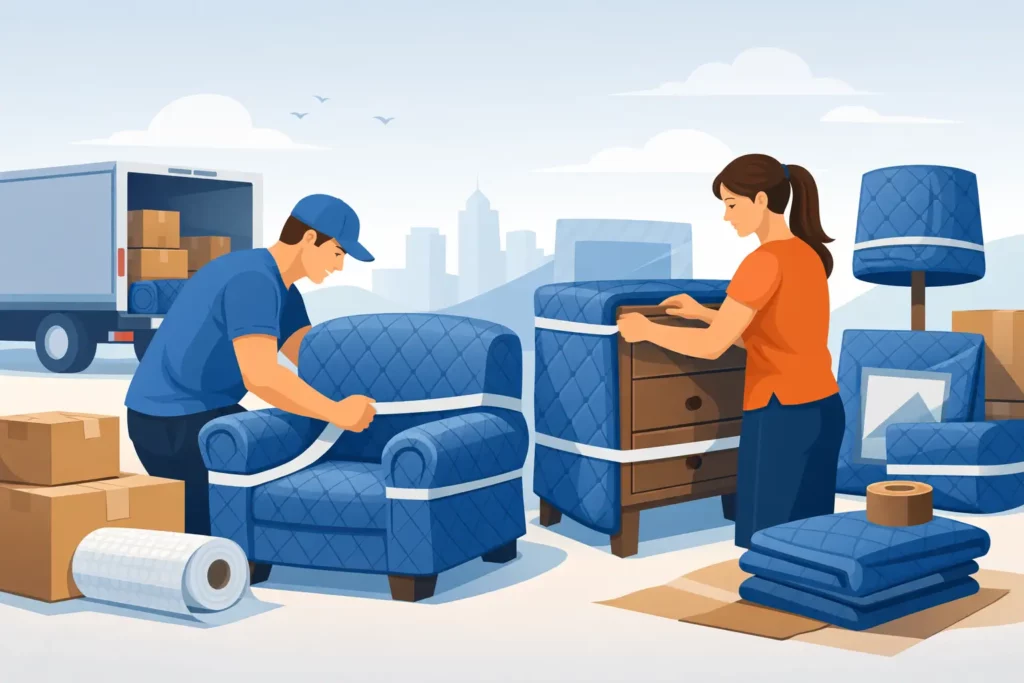 How to Pad Furniture Before a Move Safely