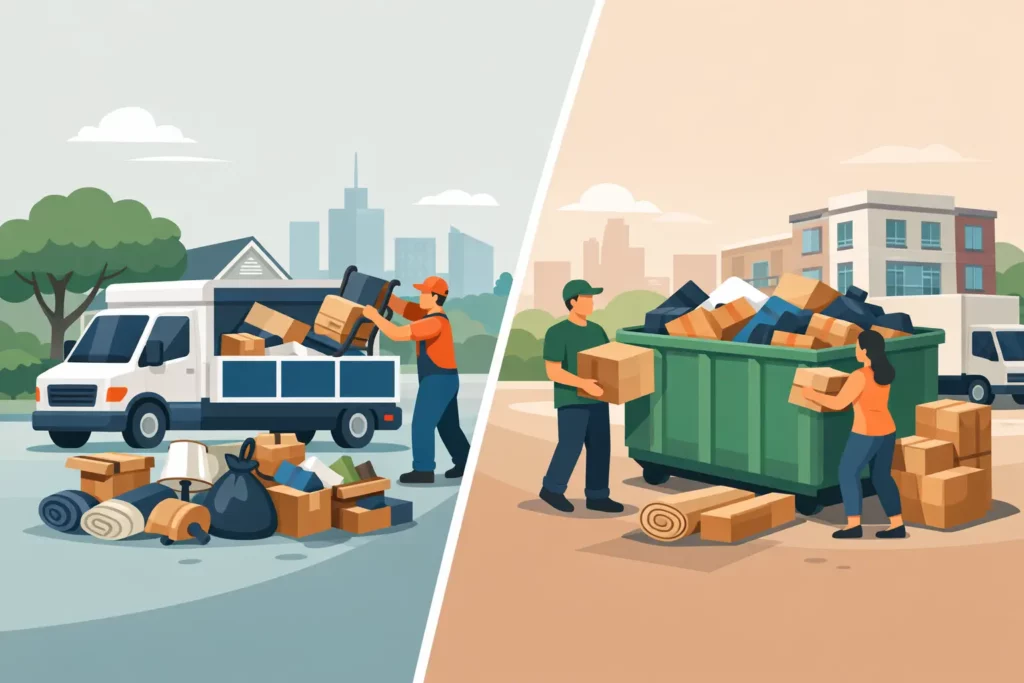 Junk Removal vs Dumpster Rental for Your Move