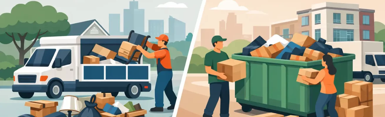 Junk Removal vs Dumpster Rental for Your Move