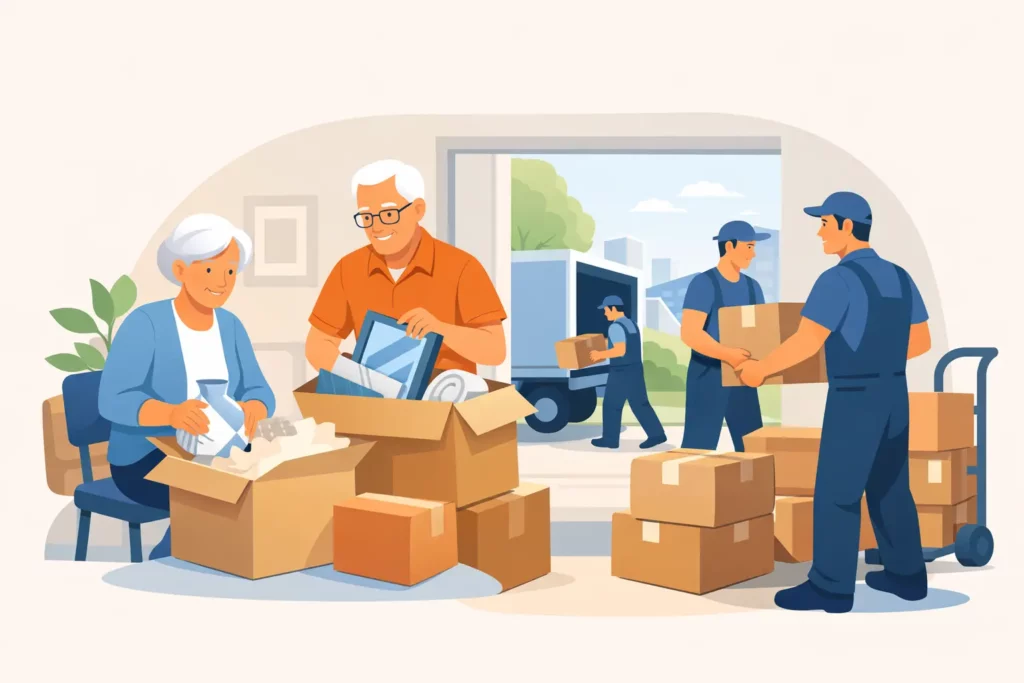 Packing Help for Seniors for Safer Moving