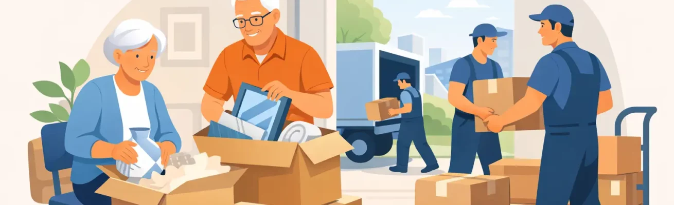 Packing Help for Seniors for Safer Moving