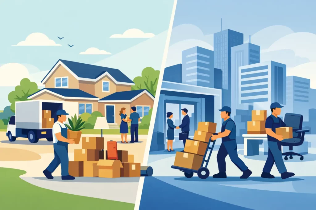 Residential Moving Versus Commercial Moving Explained